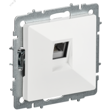 BRITE Розетка телефонная RJ11 РТ10-БрБ белый IEK