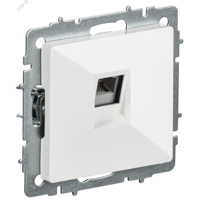 BRITE Розетка телефонная RJ11 РТ10-БрБ белый IEK