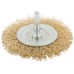 Кордщетка, тип ''колесо'', со штифтом, стальная латунированная волнистая проволока 75 мм Кордщетка, тип ''колесо'', со штифтом, стальная латунированная волнистая проволока 75 мм