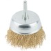 Кордщетка, тип ''чашка'', со штифтом, стальная латунированная волнистая проволока 75 мм Кордщетка, тип ''чашка'', со штифтом, стальная латунированная волнистая проволока 75 мм