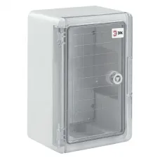 Корпус пластиковый ЭРА ЩМП-П (300х200х130) IP65 УХЛ1 прозрачная дверь серый