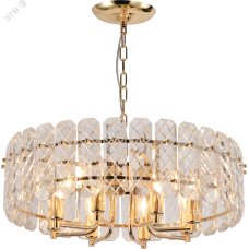 Люстра Rivoli Sylvia 1049-308 8 х Е14 40 Вт хрусталь