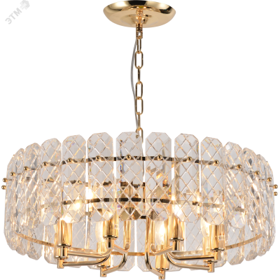 Люстра Rivoli Sylvia 1049-308 8 х Е14 40 Вт хрусталь