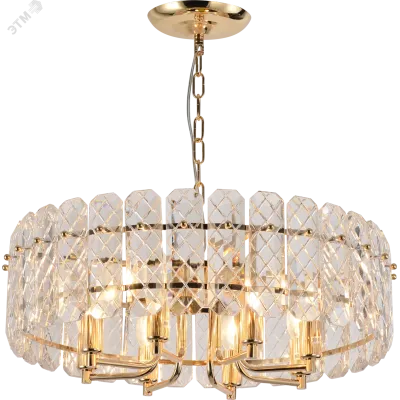 Люстра Rivoli Sylvia 1049-308 8 х Е14 40 Вт хрусталь