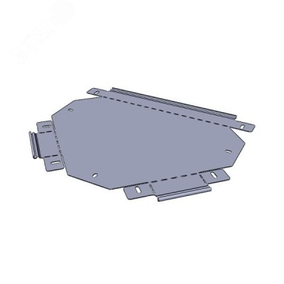 Ответвитель Т-образный 100х400 мм (плоский)