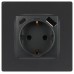 Розетка ЭРА Серия 12 12-4108-12 2P+E 16A-250В со шторками с USB type-A+C 5В-3А графит