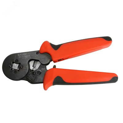 Кримпер для обжима втулочных наконечников d0,25-10мм, красный, CTLS006-240