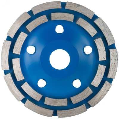 Диск алмазный шлифовальный, посадочный диаметр 22.2 мм, два ряда сегментов 125 мм