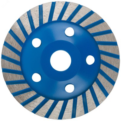 Диск алмазный шлифовальный, посадочный диаметр 22.2 мм, ''Турбо'' широкие сегменты 125 мм