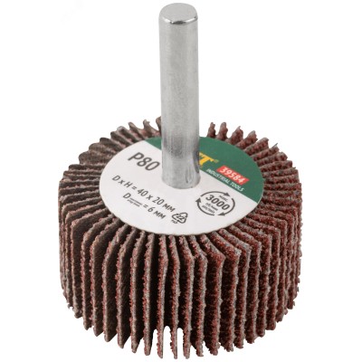 Диск лепестковый для дрели радиальный 40х20х6 мм Р 80