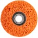Диск зачистной полимерный 125 мм, оранжевый, очень жесткий