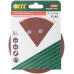 Круги шлифовальные с отверстиями (липучка), алюминий-оксидные, 125 мм, 5 шт Р 240 гибкая -14А