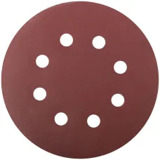 Круги шлифовальные с отверстиями (липучка), алюминий-оксидные, 125 мм, 5 шт Р 320 гибкая -14А