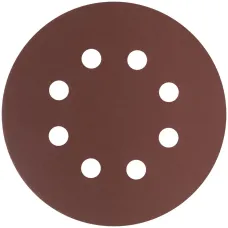 Круги шлифовальные с отверстиями (липучка), алюминий-оксидные, 125 мм, 5 шт Р 600 гибкая -14А