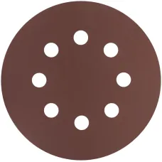 Круги шлифовальные с отверстиями (липучка), алюминий-оксидные, 125 мм, 5 шт. Р 1500