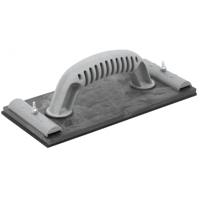 Терка для нажд.бумаги пластиковая с мет.прижимом, черная 230х105 мм