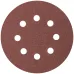 Круги шлифовальные с отверстиями (липучка), алюминий-оксидные, 125 мм, 5 шт Р 40 гибкая -14А