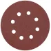 Круги шлифовальные с отверстиями (липучка), алюминий-оксидные, 125 мм, 5 шт Р 80 гибкая -14А