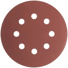 Круги шлифовальные с отверстиями (липучка), алюминий-оксидные, 125 мм, 5 шт. Р 600