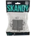 SKANDY Выключатель жалюзи 10А SK-V12Gr серый IEK