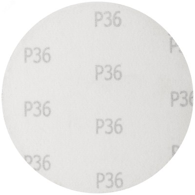 Круги шлифовальные сплошные (липучка), алюминий-оксидные, 150 мм, 5 шт Р 36 гибкая -14А