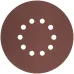 Круги шлифовальные с отверстиями (липучка), алюминий-оксидные, 225 мм, 5 шт.  Р 80