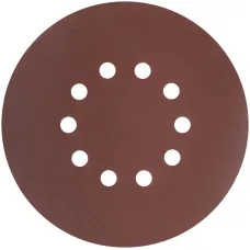Круги шлифовальные с отверстиями (липучка), алюминий-оксидные, 225 мм, 5 шт.  Р 150