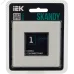 SKANDY Рамка 1-местная SK-F21W стекло арктический белый IEK