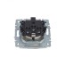 BRITE Розетка с заземлением с защитными шторками и крышкой 16А IP20 РСбш10-3-БрА алюминий