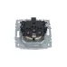 BRITE Розетка с заземлением с защитными шторками и крышкой 16А IP20 РСбш10-3-БрА алюминий