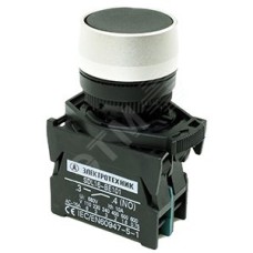 Выключатель кнопочный ВК22-EА42-65У1, красный, 1НЗ, цилиндр, d22мм, IP65  (ЭТ)