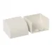 Заглушка (40х25) (4 шт) Plast EKF Белый