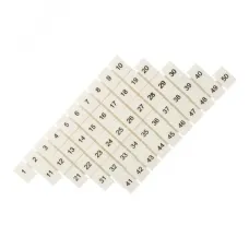 Маркеры для UT/ST/Push-in 2,5 с нумерацией 1-50 (100 шт.) EKF