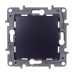Выключатель 1-клавишный 10АХ перекрестный антрацит ETIKA