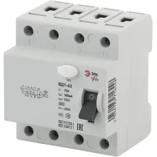 УЗО ЭРА PRO NO-902-69 ВД1-63 4P 25А 100мА