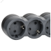 STANDARD Удлинитель У04 4 места 2P+PE 1,5м 3х1,5мм2 16А черный IEK