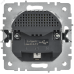 BRITE Розетка 1-местная с заземлением с защитными шторками 16А с USB A+A 5В 2,1А РЮш10-1-БрГН металл хром/никель IEK