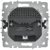 BRITE Розетка 1-местная с заземлением с защитными шторками 16А с USB A+A 5В 2,1А РЮш10-1-БрГН металл хром/никель IEK