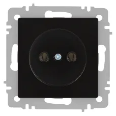 Розетка Intro Accent 6-201-05 2P, 16А-250В, IP20, СУ, антрацит