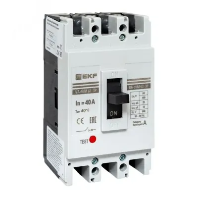 Выключатель автоматический ВА-99М 63/40А 3P 20кА EKF Basic