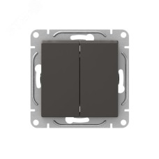 Механизм выключателя. двухклавишный. мокко Эпика EKF