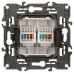 14-3108-02 ЭРА Розетка 2хRJ45, IP20, сл.кость (10/100/1200)
