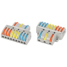 Клемма ЭРА NO-225-460 проходная разветвительная 222-4139 с рычагами 3/9 полюсов 0.08-2.5/4 мм2 (упаковка 1 шт.)