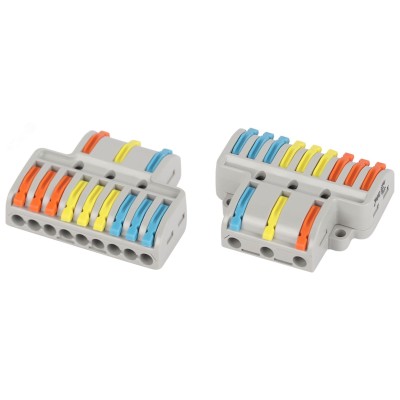 Клемма ЭРА NO-225-460 проходная разветвительная 222-4139 с рычагами 3/9 полюсов 0.08-2.5/4 мм2 (упаковка 1 шт.)