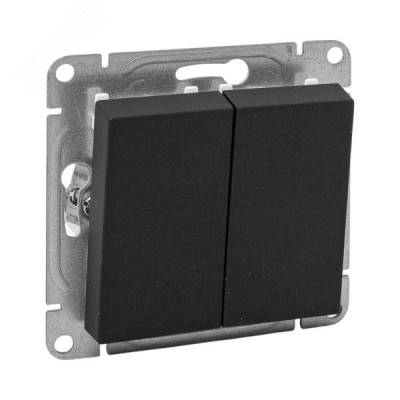 Эпика Механизм выключателя 2кл. черный EKF