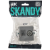 SKANDY Розетка двойная TV+RJ45 кат.6E SK-A15Gr серый IEK