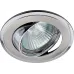 KL22 А SN/CH Светильник ЭРА литой пов. ''двойной контур'' MR16,12V/220V, 50W  сатин никель/хром (100/2