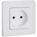Розетка 1-местная без заземления без защитных шторок 16А белый INSPIRIA