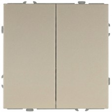 Переключатель 15-1110-04 двойной 10АХ-250В шампань Galaxy перекрестный