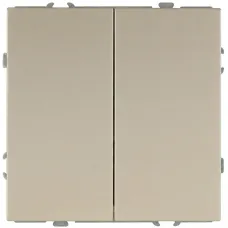 Переключатель 15-1110-04 двойной 10АХ-250В шампань Galaxy перекрестный